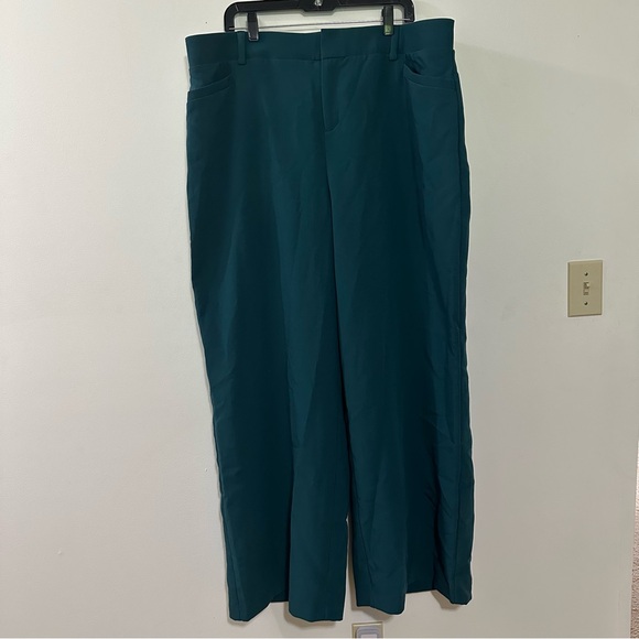 torrid Pants - TORRID TEAL STRUCTURED WIDE LEG DRESS PANTS WITH STRETCH, SIZE 20R -NWT